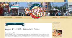 Desktop Screenshot of georgetownfair.com